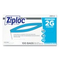 Cleaning & Janitorial Supplies | Ziploc 682254 2-Gallon 2.7 mil. 13 in. x 15.5 in. Double Zipper Freezer Bags - Clear (100/Carton) image number 0