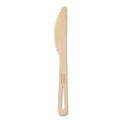 Cutlery | World Centric KN-BB-R Paper Knife Medium Heavyweight Bamboo Cutlery - Natural (24/Pack) image number 1