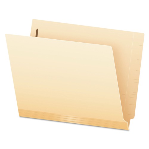 Office Jansan | Pendaflex 13140EE 0.75 in. Expansion 11-pt Manila 1 Fastener Letter Size Laminated End Tab Fastener Folders - Manila (50/Box) image number 0