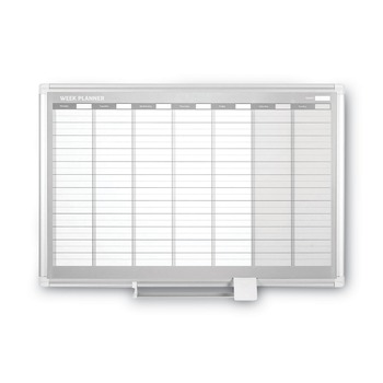 MasterVision 36 in. x 24 in. Aluminum Frame Weekly Planner
