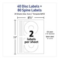 Bulk Savings Pricing 2 | Avery 08692 Inkjet CD Labels - Matte White (40/Pack) image number 3