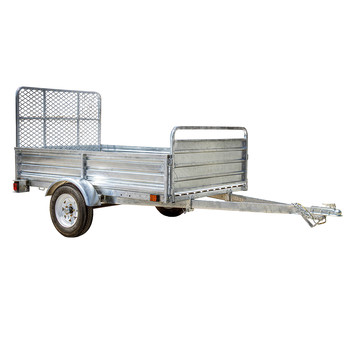 UTILITY TRAILER | Detail K2 MMT5X7G-DUG 5 ft. x 7 ft. Multi Purpose Utility Trailer Kits with Drive Up Gate (Galvanized)