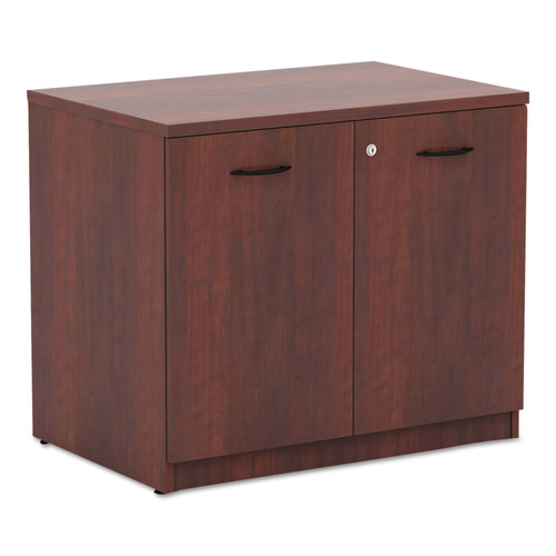  | Alera ALEVA613622MC 34.13 in. x 22.78 in. x 29.5 in. Valencia Series Storage Cabinet - Medium Cherry image number 0