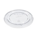 Cups and Lids | Dart 626TS PETE Flat Straw-Slot Lids for 16 - 24 oz. Cold Cups (100/Pack) image number 1