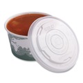 Food Trays, Containers, and Lids | Eco-Products EP-ECOLID-SPL 12 oz./16 oz./32 oz. World Art PLA-Laminated Plastic Soup Container Lids - White (500/Carton) image number 5