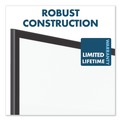  | Quartet 2547B 72 in. x 48 in. Classic Series Porcelain Magnetic Dry Erase Board - White Surface, Black Aluminum Frame image number 7