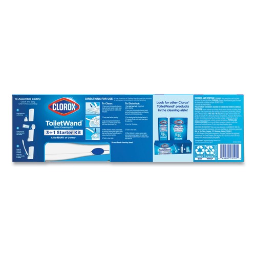 Drain Cleaning | Clorox 03191 Toilet Wand Disposable Toilet Cleaning Kit - White image number 0