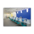 Office Jansan | MasterVision GL34019101 Protector Series 40.9 in. x 0.16 in. x 27.6 in. Glass Aluminum Desktop Divider - Clear (1/Carton) image number 7