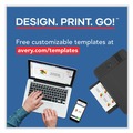Bulk Savings Pricing 2 | Avery 05881 2 in. x 3.5 in. Print-to-the-Edge Microperf Business Cards with Sure Feed Technology for Color Laser Printers (160 Cards, 8/Sheet, 20 Sheets/Pack) image number 8