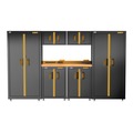 Cabinets | Dewalt DWST27401 7-Piece 126 in. Welded Storage Suite with 2 2-Door Base Cabinets and Wood Top image number 1