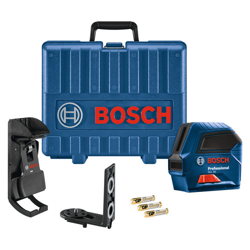 Laser Levels | Factory Reconditioned Bosch GLL50HC-RT Self-Leveling Cordless Cross-Line Laser image number 0