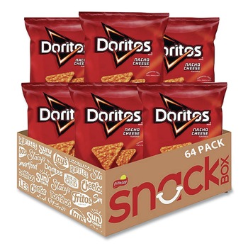 Doritos FRI44375 1.75 oz Tortilla Chips Bag - Nacho Cheese (64/Carton)