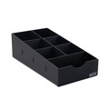 Linen and Table Accessories | Vertiflex Commercial Grade VFCC-169 8.75 in. x 16 in. x 5.25 in. Condiment Caddy - Black image number 1