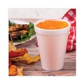 Cups and Lids | Dart 12J12 12 oz. Foam Drink Cups - White (25/Pack) image number 2