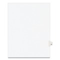 Office Jansan | Avery 01070 11 x 8.5 Preprinted Legal Exhibit 70 Side Tab Index Dividers - White (25/Pack) image number 0