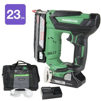 Factory Reconditioned Metabo HPT NP18DSALM 18V Cordless 1-3/8 in. 23-Gauge Pin Nailer Kit
