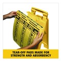 Safety Equipment | Rubbermaid Commercial FG425400YEL 16.5 in. x 14 in. 12 oz. Over-The-Spill Pad Tablet (22/Pack) image number 5