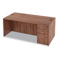  | Alera VA217236WA 71 in. x 35.5 in. x 29.63 in. Valencia Series Straight Front Desk Shell - Modern Walnut image number 9