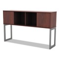  | Alera ALELSHH60MC Open Office Desk Series 59 in. x 15 in. x 36.38 in. Hutch - Medium Cherry image number 2