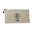 Cases and Bags | Klein Tools 5139 12.5 in. x 7 in. x 0.7 in. Zipper Bag Canvas Tool Pouch image number 2