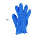 Disposable Gloves | Boardwalk 395LCTA 395 Series 5 mil Thick 9.5 in. Long Powder-Free Disposable General-Purpose Nitrile Gloves - Large, Blue (1000/Carton) image number 4