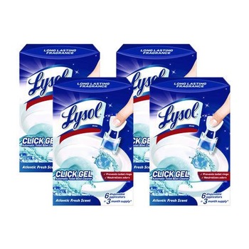 LYSOL Brand Click Gel Automatic Toilet Bowl Cleaner - Ocean Fresh (24/Carton)