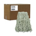 Mops | Boardwalk BWKCM02032S #32 Cut-End Cotton Mop Head - White (12/Carton) image number 0