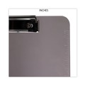 Office Jansan | Universal UNV40311 Low-Profile Plastic Clipboard with 0.5 in. Clip Capacity for 8.5 x 11 Sheets - Translucent Black image number 6