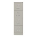 Office Filing Cabinets & Shelves | Alera 26137 15 in. x 25 in. x 52 in. Letter-Size 4-Drawer Economy Vertical File - Light Gray image number 1
