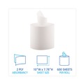Paper Towels and Napkins | Boardwalk B6400 7.87 in. x 10 in. 2-Ply Perforated Center-Pull Hand Towels - White (600/Roll, 6 Rolls/Carton) image number 4