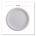 Bowls and Plates | Eco-Products EP-P016NFA Vanguard 6 in. diameter Renewable and Compostable Sugarcane Plates - White (1000/Carton) image number 7