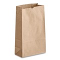 Office Jansan | Ross & Wallace Paper Products 100302500PK/BL 4.13 in. x 2.63 in. x 7.88 in. #2 Size Grocery Paper Bags - Kraft (500/Bundle) image number 1