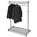  | Alba PMLUX6 44.8w x 21.67d x 70.8h 6 Hanger/6 Hook Garment Rack - Silver/Wood image number 4