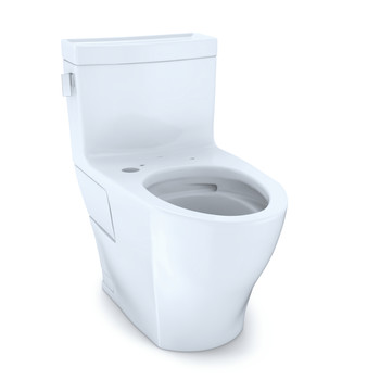 TOTO CST624CEFGAT40#01 Legato 1-Piece Elongated 1.28 GPF WASHLETplus & Auto Flush Ready Toilet with CEFIONTECT (Cotton White)