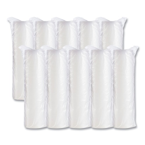 Cutlery | Dart 10SL Plastic Cold Cup Lids Fits 10 oz. Cups - Translucent (1000/Carton) image number 0