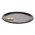 Food Service | WNA WNA A516PBL 16 in. Diameter Caterline Casuals Thermoformed Plastic Platters - Black (25/Carton) image number 2