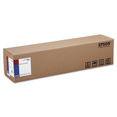 Art & Craft Paper | Epson S042324 16 mil 24 in. x 50 ft. Hot Press Natural Fine Art Paper - Smooth Matte Natural (1-Roll) image number 0