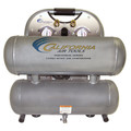 Portable Air Compressors | California Air Tools 4610ALFC 1 HP 4.6 Gallon Ultra Quiet and Oil-Free Aluminum Tank Twin Stack Air Compressor image number 0