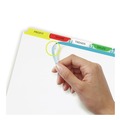 Office Jansan | Avery 11423 Index Maker 11 in. x 8.5 in. 5-Tab Traditional Color Print and Apply Clear Label Dividers - Assorted (25/Box) image number 3