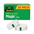 Tapes | Scotch 810K20 1 in. Core 0.75 in. x 83.33 ft. Magic Tape Value Pack - Clear (20-Piece/Pack) image number 0
