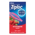 Food Service | Ziploc 314469 1 Quart 1.75 mil 9.63 in. x 8.5 in. Double Zipper Storage Bags - Clear (9/Carton) image number 2