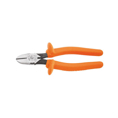Pliers | Klein Tools D220-7-INS 7 in. Insulated Diagonal Cutting Pliers image number 0