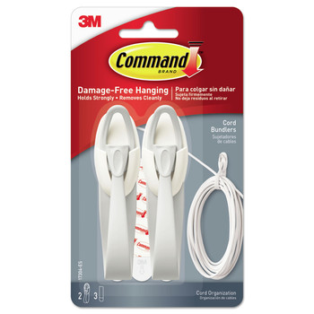 Command Cable Bundler - White (2/Pack)