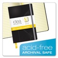 Office Jansan | TOPS 56874 Idea Collective 5.5 in. x 3.5 in. Hardcover Journal with Elastic Closure - Wide/Legal, Black Cover/Yellow Pad (90 Sheets/Book) image number 6