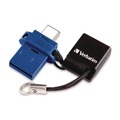 Office Jansan | Verbatim 71275 Store n' Go Dual USB 3.2 Gen 1 Flash Drive for USB-C Devices - Blue image number 0