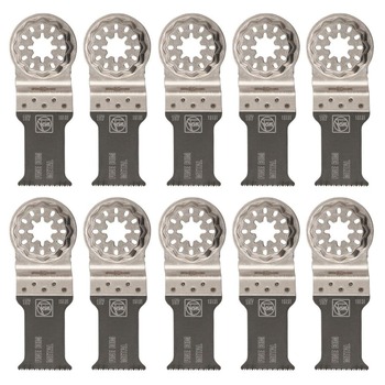 Fein 1-3/16 in. Fine Bi-Metal Oscillating E-Cut Saw Blade (10-Pack)