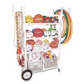 Utility Carts | Champion Sports TWCART 19 in. x 53 in. x 58 in. 176 lb Capacity High Impact All-Terrain Heavy-Duty Cart - White image number 2