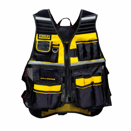 Tool Storage | Stanley FMST530201 FATMAX Tool Vest - Gray/Black/Yellow image number 0