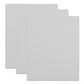 | Universal UNV20544 2-Pocket Plastic 11 in. x 8-1/2 in. Folders - White (10-Piece/Pack) image number 0