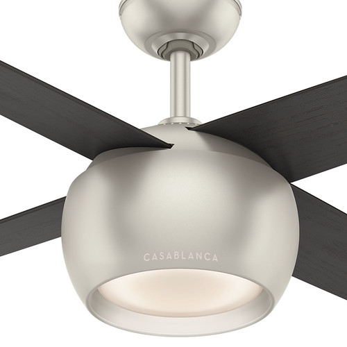 Casablanca 59333 54 In Valby Matte Nickel Ceiling Fan With Light And Wall Control Cpo S Valby Matte Nickel Ceiling Fan, Valby Ceiling Fan